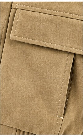 Cazadora camel efecto ante