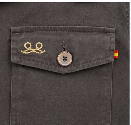 Parka sahariana marrón chocolate