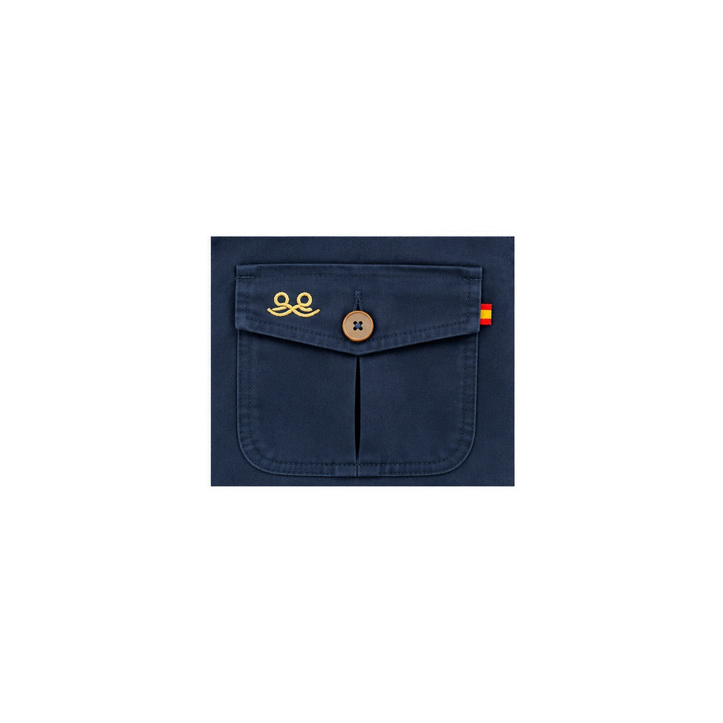Parka sahariana azul marino