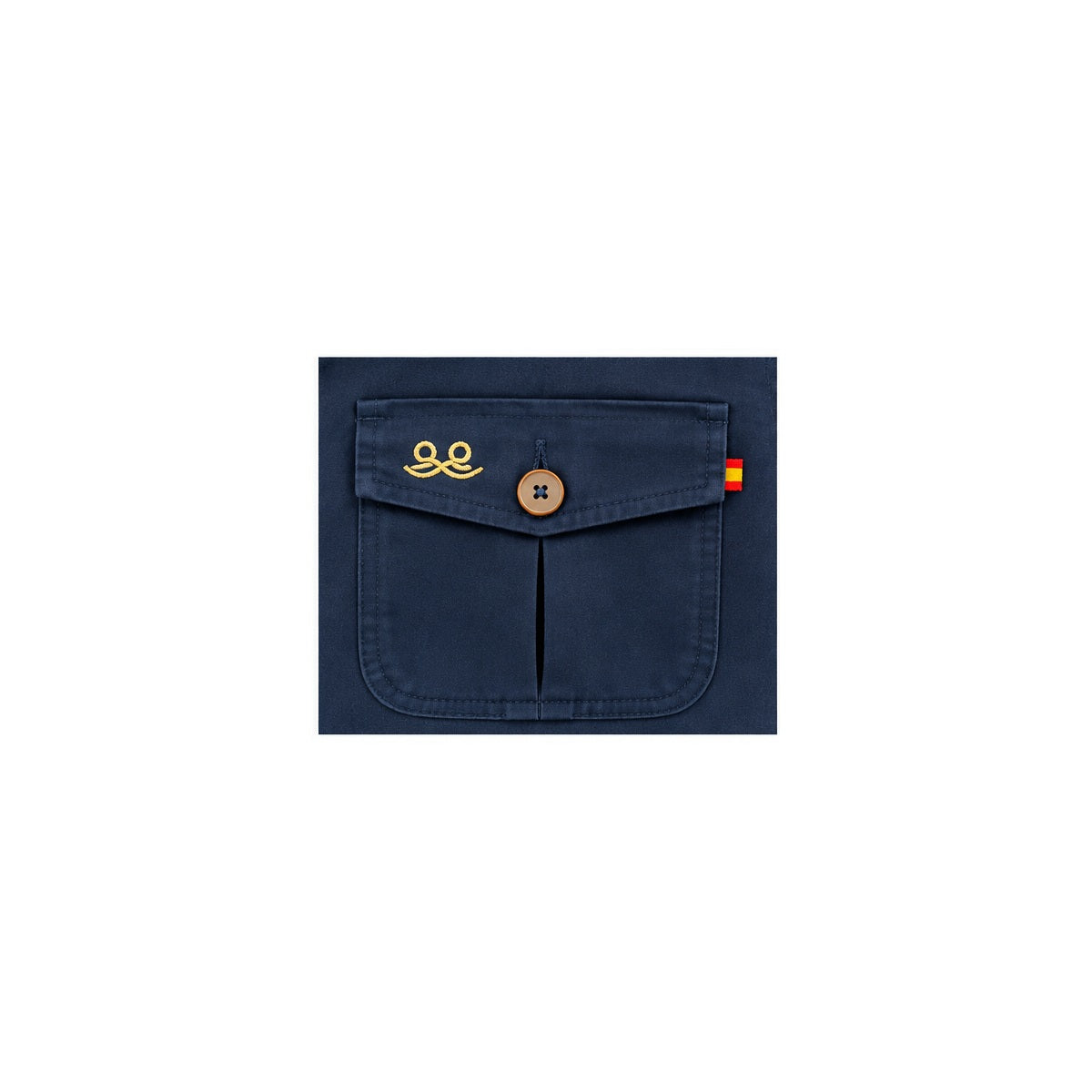 Parka sahariana azul marino