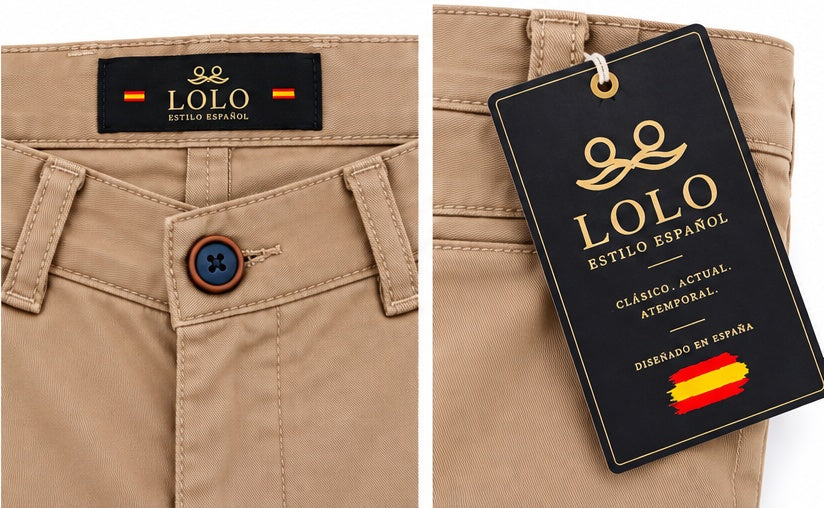 Pantalón chino camel
