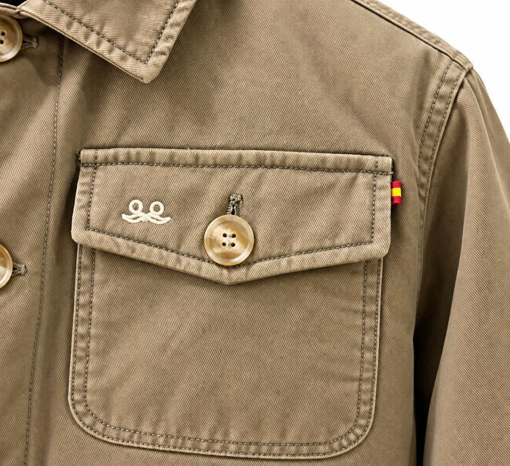 Parka clásica camel