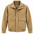 Cazadora camel efecto ante