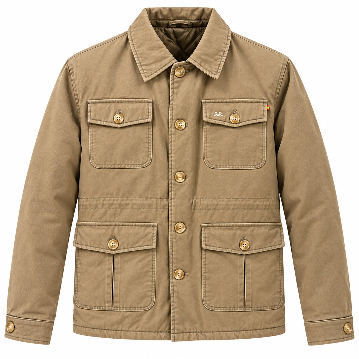 Parka clásica camel