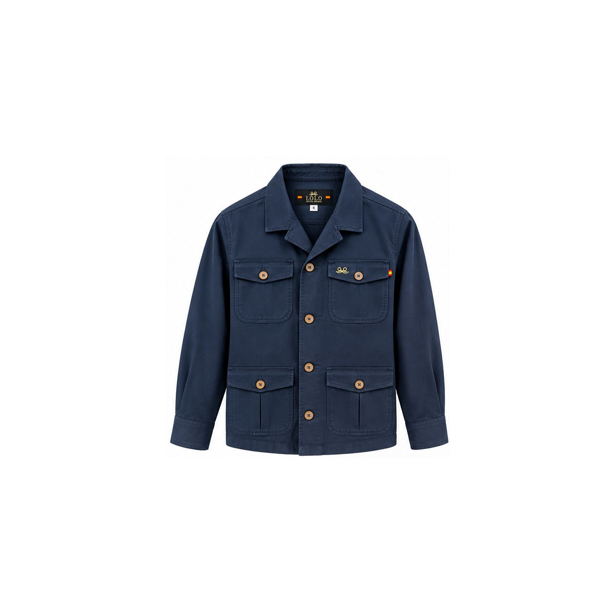 Parka sahariana azul marino
